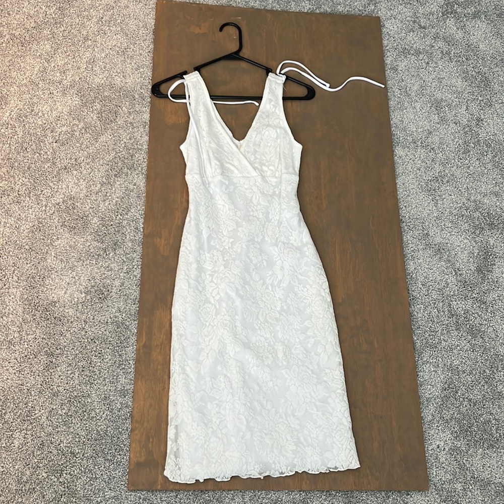 Up Front white dress